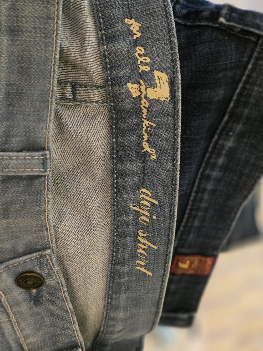 7 For All Mankind Denim Dojo Short - Picture 3 of 4
